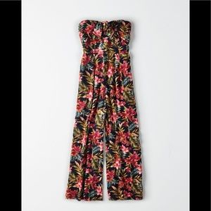 American Eagle Strapless Jumpsuit XS Short